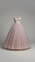 Powdered orchid tulle ballgown